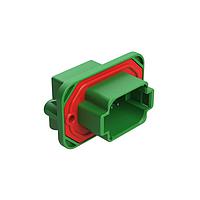 Amphenol SINE Systems AT13-08PC-BM05CP Automotive Connectors 8 Position 90  Flange Mount PCB Receptacle