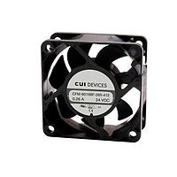 Same Sky (formerly CUI Devices) CFM-6025BF-165-408-22 Axial dc axial fan 60 mm square 25 mm 12 Vdc ball 6500 RPM 31.13 CFM TSPWM