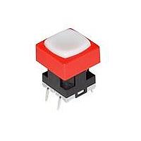 NKK Switches JB15HAP-5C Tactile Switches OFF(ON) HI OPER EXTD ACT RED CAP W/MOUNTR
