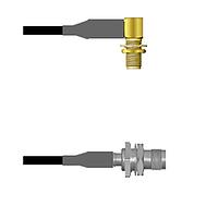 Amphenol Custom Cable Q-2R04I0008010i RF Cable Assemblies SMA-RJB/TNC-SJB RG58 10I