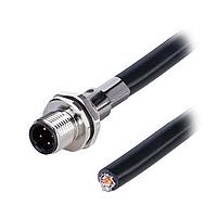 Same Sky (formerly CUI Devices) CDM1268-04D-MW-R9-500-67 Sensor Cables / Actuator Cables Solder Type,Rear Fasten PG9, D-Code 4PIN ,Screw Copper alloy,PUR  5.0M