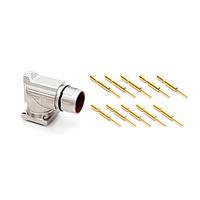 Amphenol SINE Systems MB7RJN0901-KIT Circular Metric Connectors 9 Pos male pins Standard flange