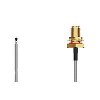 GCT (Global Connector Technology) CAB430RF-0150-A-1 RF Cable Assemblies I-Pex MHF 5L RA Plug2RPSMA STRJck Rvrs plrty R Mt, , 6GHz,150mm 1.13mmGry