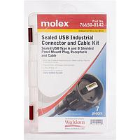 Molex 76650-0142 USB Type A / Type B Connectors INDUST USB KIT