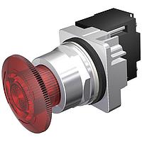 SIEMENS 52PR8GRXB Mushroom PTR,MTD,XFMR 120V,FULL ILL RED,LED