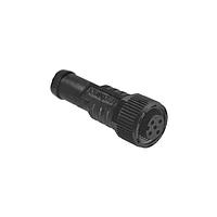 Amphenol LTW MSAP-08BFFM-SL8B05 M12 Circular Metric Connector, A Code, Plastic, 2A, 08 pins, Female Connector, Female Contact, Straight, Screw Thread, Overmolded, Length 5000mm, IP68 / IP69K