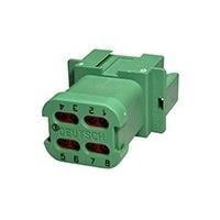 DEUTSCH - TE Connectivity DT04-08PC-CE01 8-Way 8P RCPT, CEO1 MOD C Key, Green