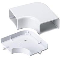 HellermannTyton TSRP3W-25-1 Wire Ducting & Raceways Elbow Cover, 1-3/4", 1" Bend Radius, PVC, White, 1/bg