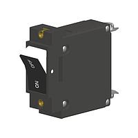 Carling Technologies AD1-B0-34-620-4B1-C Hydraulic-Magnetic 1-pole, Two Color Curved Visi-Rocker, 20 amp circuit breaker, Screw 10-32 with upturned lugs terminals, UL 1077 Recognized CSA Accepted