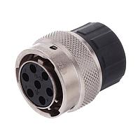 Amphenol SINE Systems RT06147SNHEC03R Connectors Plug, 7 Position, Female, Shell Size 14, Silicone Seal, and End Cap with Reduced Diameter Individual Wire Sealing, Range 14 - 24AWG