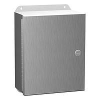 Hammond Manufacturing EJ1264S16 Hinged Door N4X Eclipse Junior encl w/ panel - 12 x 6 x 4 - 316 SS