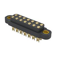 Mill-Max 869-10-014-00-021000 Circuit Board Hardware - PCB Target Pad Connector, Flat Face, 14 Pin Double Row, 4.00mm Pitch