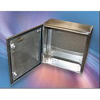 Bud Industries SNB-3751-SS NEMA Box Stainless Steel Box with Keyed Quarter Turn Latch (24 X 16 X 8 In)