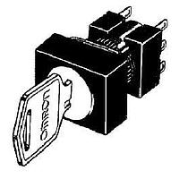 Omron Automation and Safety A165K-J2ML Keylock Switches Rectangle 2 Notches Latching