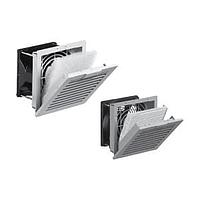 Hammond Manufacturing PF22000T12BK Filter Fan 38 CFM Filter Fan, 115V N12 - Black