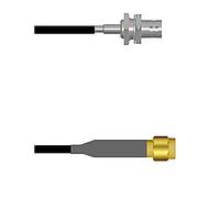 Amphenol Custom Cable Q-040680003010i RF Cable Assemblies BNC-SJB/SMA-SP G174 10I