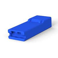 AMP Connectors - TE Connectivity 1-735075-3 Housing 250 FASTON INS POST.,REC.,1 POS,BLUE