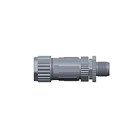 Amphenol LTW MSSP-04BMMB-SL7002 Circular Metric Connectors M12 Circular Metric Connector, S Code, Plastic, 12A, 04 pins, Male Connector, Male Contact, Straight, Screw Thread, Screw-in, Field Installable, F8.0 - F10.0mm, IP67 Mated