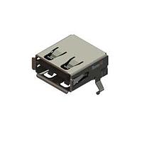 EDAC 690A104-623-021 USB Type A Connectors USB Type-A 30 " Au plating right angle PCB tails PBT insulator blk