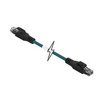 Molex 1201080401 Cat 5e ENET MMJ RJ45/RJ45 5M SHLD TPE TEAL