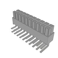 Samtec IPS1-110-01-L-D-RA Power to the Board .100" Mini Mate(R) Isolated Power Connector Socket Strip