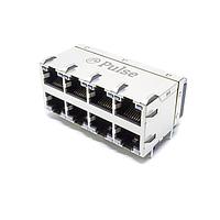 Pulse Electronics JXC0-0182NL Modular Connectors / Ethernet Connectors CONN,RJ45,2X4,1GD,1:1,TY NPB