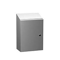 Hammond Manufacturing ST20168LG Sloped N4,12 Eclipse Slope Top Encl. - 20 x 16 x 8 - Steel/Lt. Gray