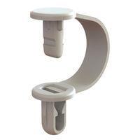 Essentra Components CH-1-10 Cable Hanger Cbl Hanger,Natural,3/8 in Max Hold
