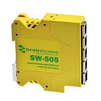 Brainboxes SW-505 Unmanaged Ethernet Switches Industrial 5 Port 10/100 Ethernet Switch