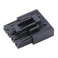 Molex 215913-1004 Housings Mini-Fit Max Receptacle Housing, Single Row, UL 94V-0, 4 Circuits, Glow-Wire Capable, Black