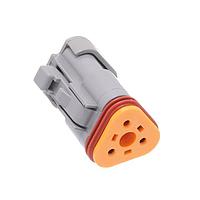 DEUTSCH - TE Connectivity DT06-3S-C017 3-Way 3 WAY PLUG SOLID REAR GROMMET