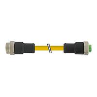 Murrelektronik 7700-A3A01-U1B0300 Sensor Cables / Actuator Cables Mini (7/8) 3 pole, Male (Ext.) 0/Female 0, TPE 3x16AWG ye UL/CSA, TC-ER 3m