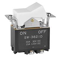 NKK Switches SW3821D/UC Rocker Switches DPST ON-OFF 30A DCR ATING SCREW TERM