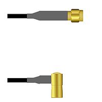 Amphenol Custom Cable Q-6803S0003084i RF Cable Assemblies SMA-SP/SMB-RP G174 84I