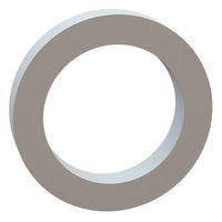Essentra Components 17W07382 Flat Washer Flat Washer, .522 ID, .738 OD, .120 Thick, Natural, Nylon