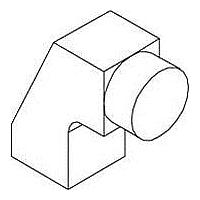 Lumex LPF-C011401S Rigid Light Pipes 4mm Round Right Angle Light Pipe