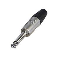 REAN RP2C-D Phone Connectors MONO 1/4 PLUG NICKEL/TIN - BULK