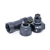 Amphenol LTW BD-05BFMA-QL8MP0 Standard Circular Connector X-Lok, Standard Size, Plastic, 5A, 05 pins, Female Connector, Male Contact, Straight, Push Lock, Crimp, Field Installable, F6.0 - F8.0mm, IP68