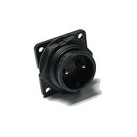 Amphenol LTW ADC-03PMMS-LS7001 Standard Circular Connector Ceres, Large Size, Plastic, 20A, 03 pins, Male Connector, Male Contact, Square, 2 Points Lock, Solder, Receptacle, IP67