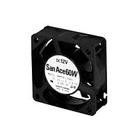 Sanyo Denki 9WP0648H4021 Axial Axial Fan, 60x60x25mm, 48VDC, 18.7CFM, Splash Proof, Ribless, Sensorless, IP68