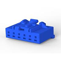 AMP Connectors - TE Connectivity 6-1971793-2 Plug Housing GI CONN 2.5 PLUG HSG 6P BLUE