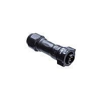 Amphenol LTW BB-02BFMA-QL8MNP Standard Circular Connector X-Lok, Standard Size, Plastic, 10A, 02 pins, Female Connector, Male Contact, Straight, Push Lock, Crimp, Field Installable without Pin, F6.0 - F8.0mm, IP68