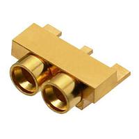 Johnson / Cinch Connectivity Solutions 125-0701-821 RF Connectors / Coaxial Connectors SMPM MALE FULL DETENT 2-PORT PCB EDGE MOUNT