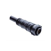 Amphenol LTW CD-08AFMM-QL8D05 Sensor Cables / Actuator Cables X-Lok, Middle Size, Plastic, 5A, 08 pins, Female Connector, Male Contact, Straight, Push Lock, Overmolded, Length 5000mm, IP68