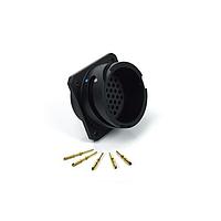 Amphenol Audio MP-4102-37P-C Connectors Panel recpt w/pins crimp combo w/cap