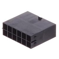 Molex 105411-0112 Plug Housing Mega-fit Freehang Plg Hsg DR 12ckt Blk