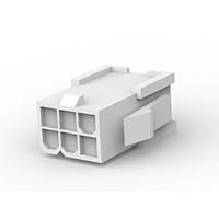 AMP Connectors - TE Connectivity 1586861-6 Plug Housing 6P PLUG HSG PNL MNT GLOW WIRE