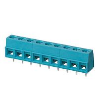Same Sky (formerly CUI Devices) TB006-508-09BE Fixed Terminal Blocks Terminal block, screw type, 5.08 , horizontal, 9 poles, CUI Blue, slotted screw, PCB mount