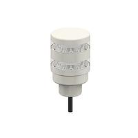 Banner Engineering TL50BLWBGRAOSIQ Tower Lights Beacon Tower Light: 4-Color Sealed; Omnidirectional Continuous Audible Indicator w/Intensity Adjust; Voltage: 12-30 V dc or 24 V ac; Environmental Rating: IP67; Input: Bimodal; Colors: White Blue Green Red; 8-pin M12 Integral QD