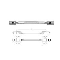 Yato YT-4963 Double flexible socket wrench 12x13mm